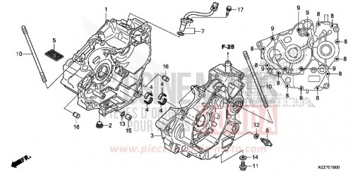 CARTER MOTEUR CRF250RLAK de 2019